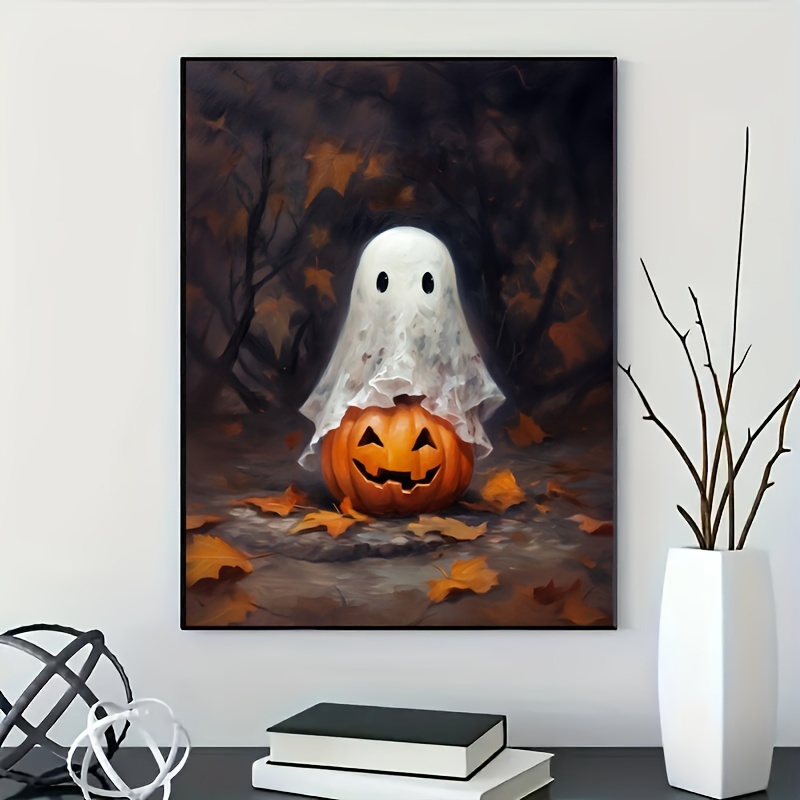 Adult Diamond Art Painting-Magic Cat Pumpkin Diamond Art-DIY Full Circle  Diamond Dot Painting Art-Suitable for Autumn Home Living Room Wall  Decoration