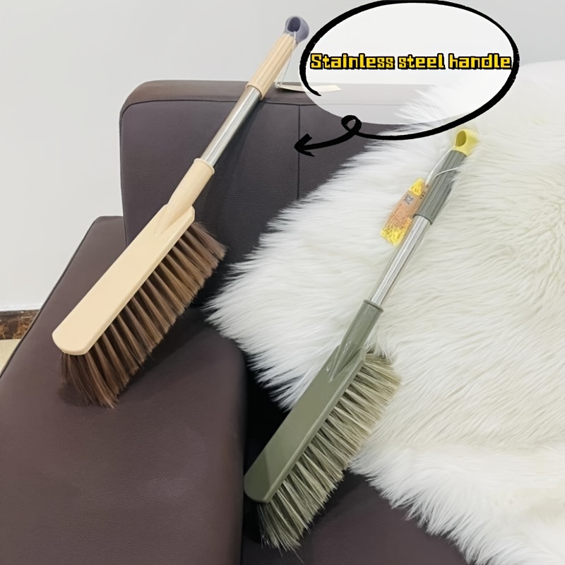 Wooden Long Bristle Brush For Cleaning Dust Fluff Long - Temu