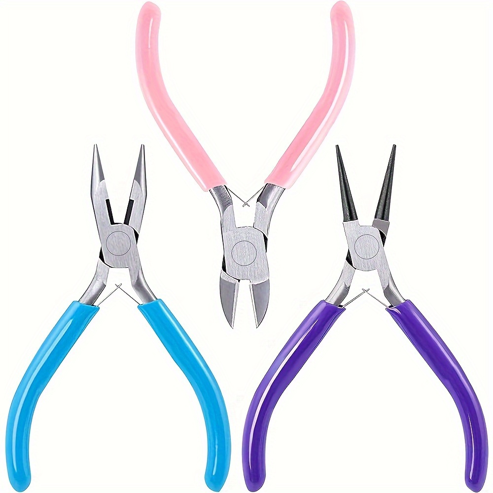 Jewelry Pliers Tool Set With Needle Nose Pliers/chain Nose - Temu