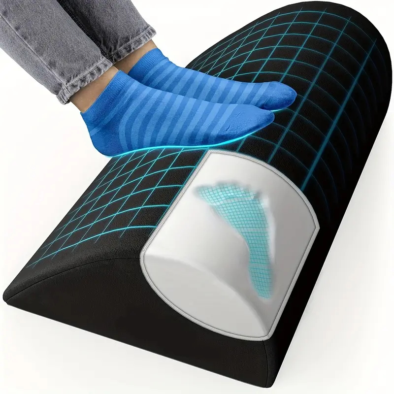 Teardrop Style Foot Rest for Under Desk at Work (Soft but Firm), Ergonomic Office  Desk Foot Rest, Under Desk Footrest with Washable Cover, Desk Foot Stool  Work from Home Accessories 