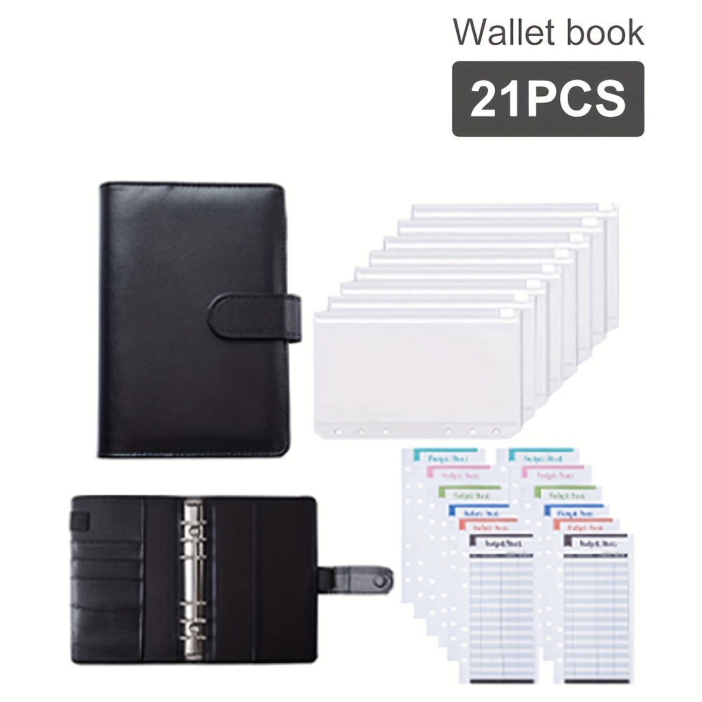 A6 Budget Binder Planner Notebook With Cash Envelopes Wallet - Temu