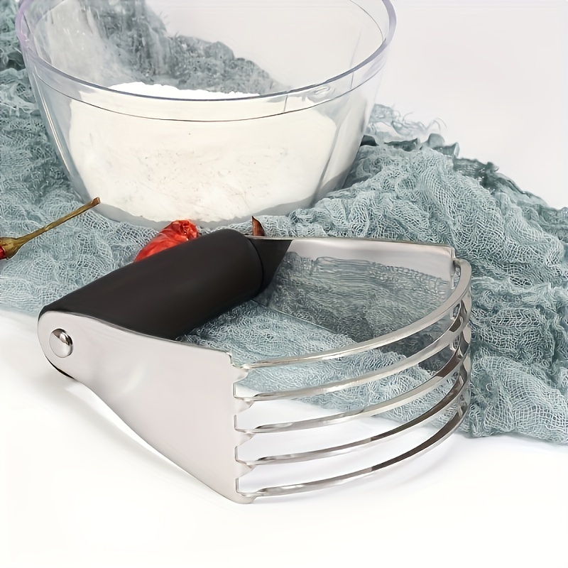 Stainless Steel Dough Blender Pastry Cutter Flour Butter Mixer Pastry  Blender with Rubber Handle Biscuit Pizza