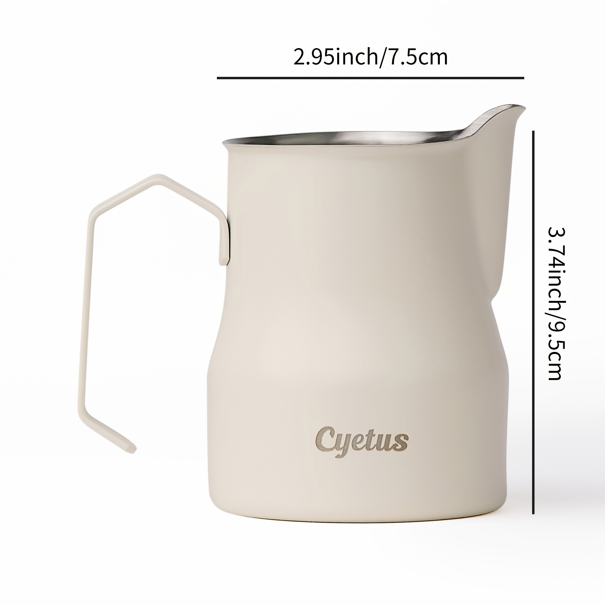 Milk Frothing Pitcher, Milk Frother Cup Stainless Steel Jug Steaming  Pitcher, Cappuccino Latte Art Barista Steam Pitchers Milk Jug Cup - Temu