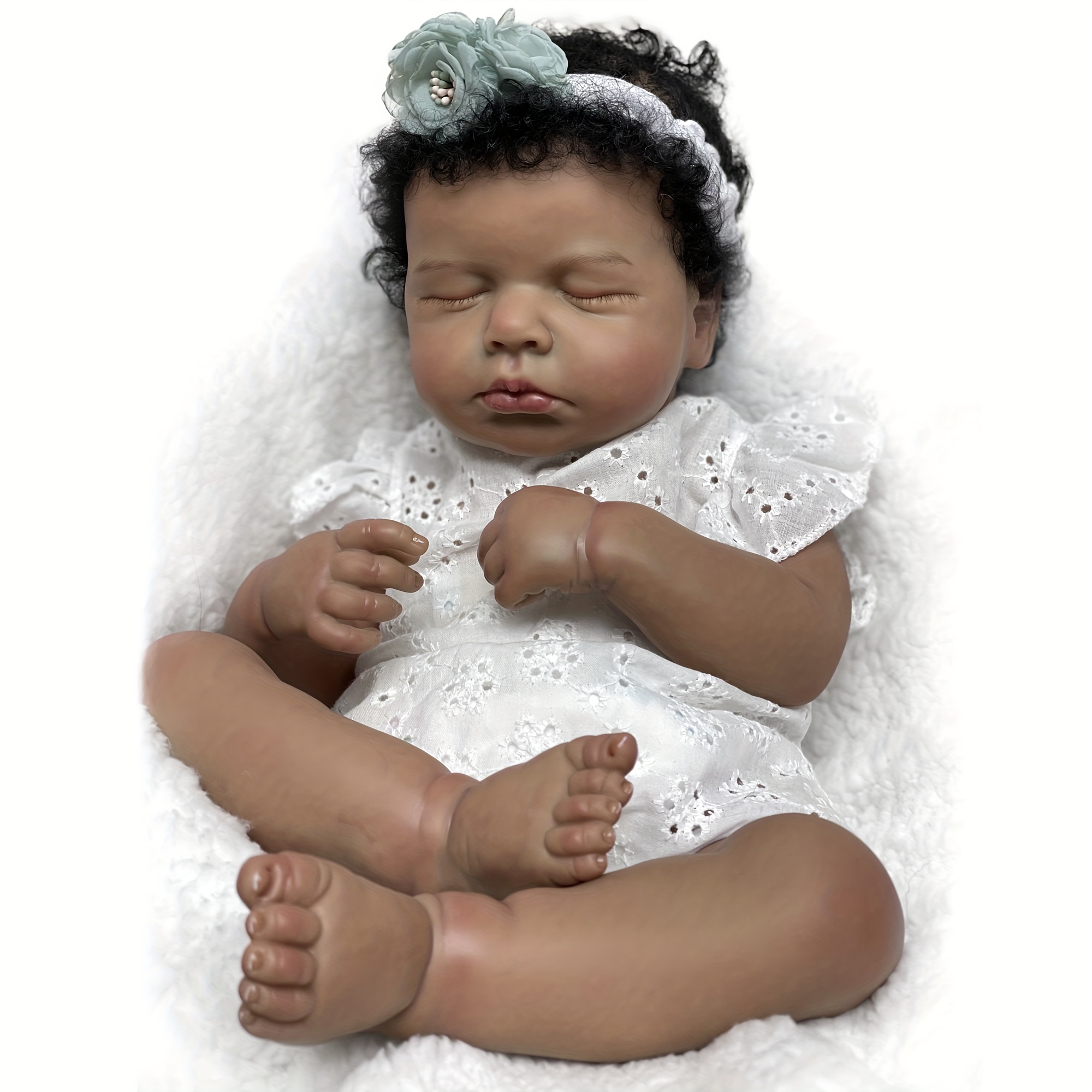 Muñecas Bebé Reborn Niña Negra - Temu