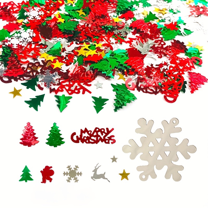 Blue Christmas Snowflake Confetti Decoration - Temu