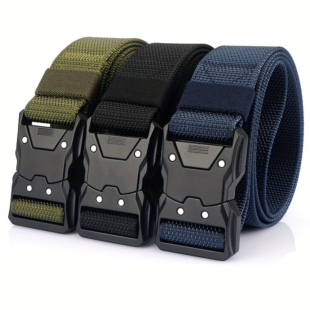 Nylon Belt Quick Release, Men Belt Magnetic Tactical