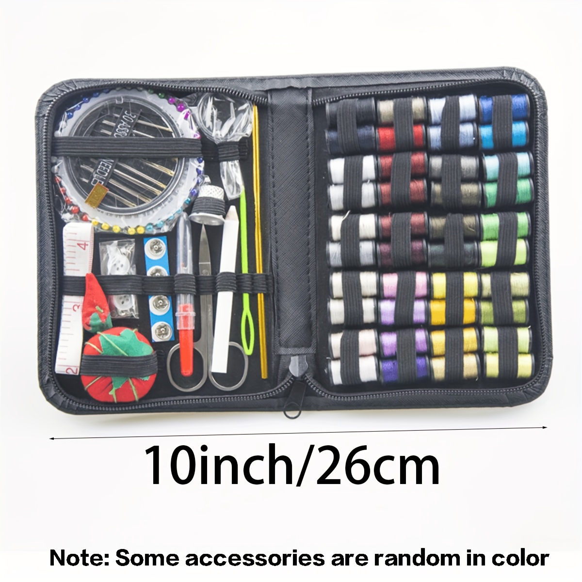 Smart Sewing Kit for Adults, Kids, Travel, Home Sew Repair w/Zippered  Organizer