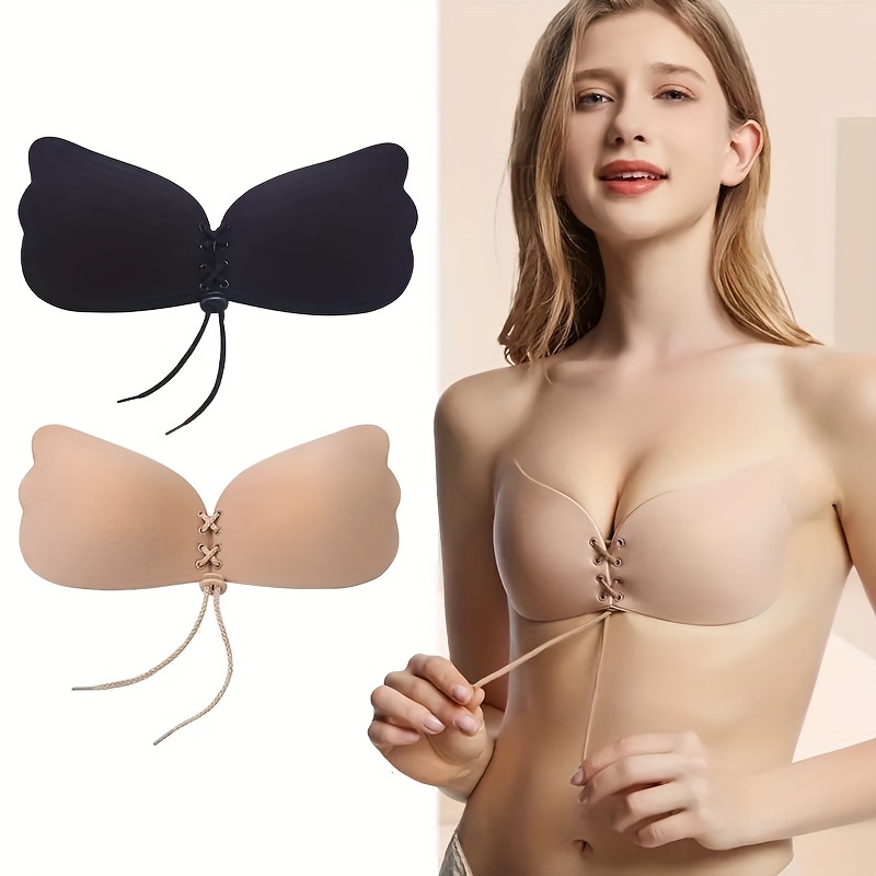 Sexy Wireless Front Closure Bras For Women Invisible Push Up Strapless Bra  Plus Size Backless Self Stick On Bralette Comfort Bra