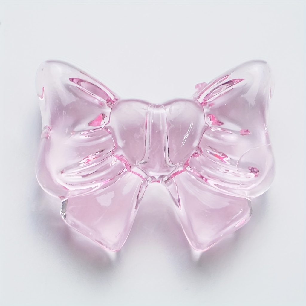 Cute Transparent Acrylic Bow Beads Diy Handmade Phone Chain - Temu