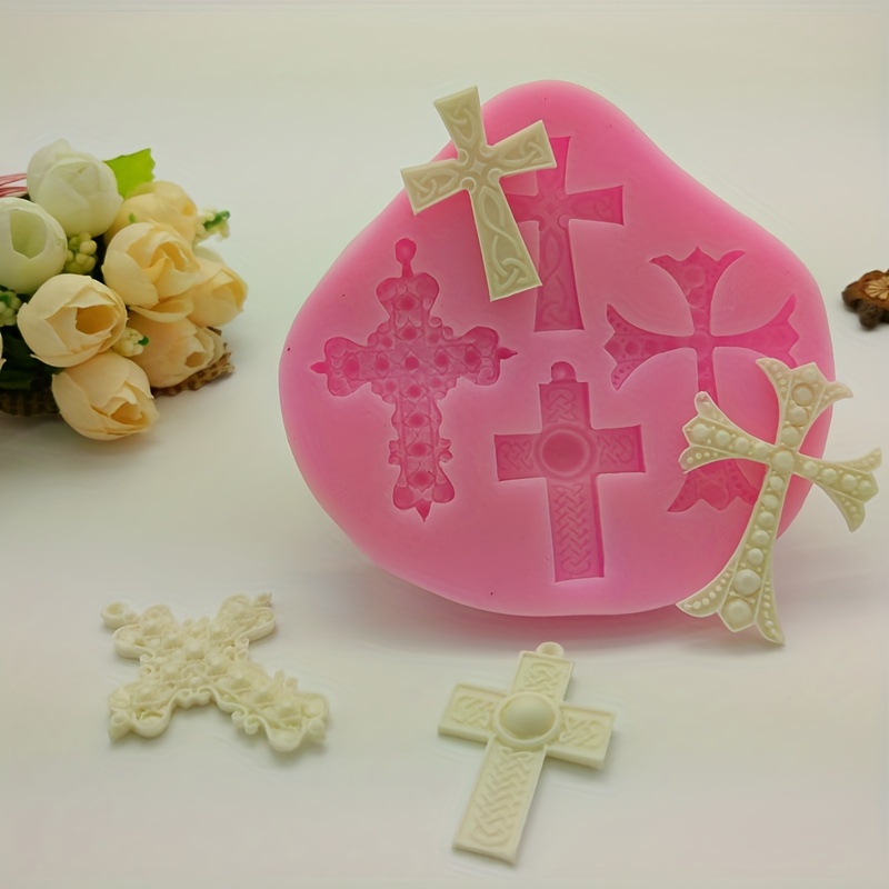 

1pc Cross Shape Silicone Mold Silicone Mould Lace Decoration Supplies