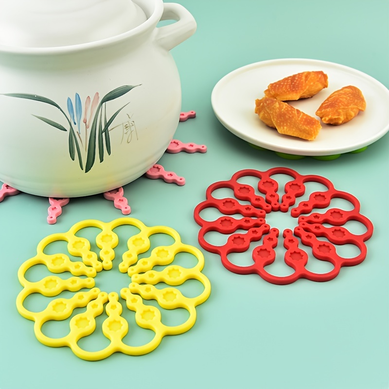 Silicone Heat Insulation Mat Heat Resistant Silicone Trivets - Temu