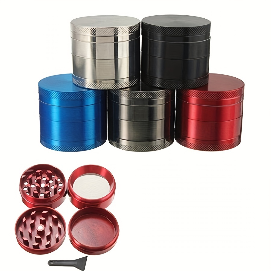 4-Layer Spice Grinder Kitchen Crusher Metal Grinder Multifunctional
