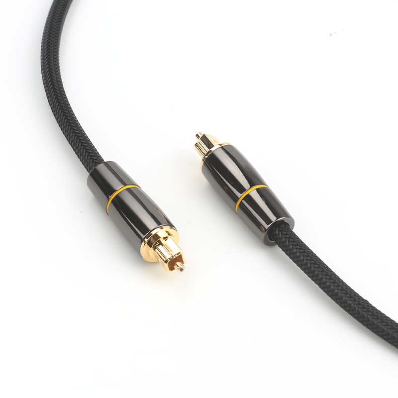 KINGTOP Cable de audio óptico digital de 11.5 pies, cable óptico, cable de  fibra óptica, cable Toslink compatible con barra de sonido, TV, Samsung
