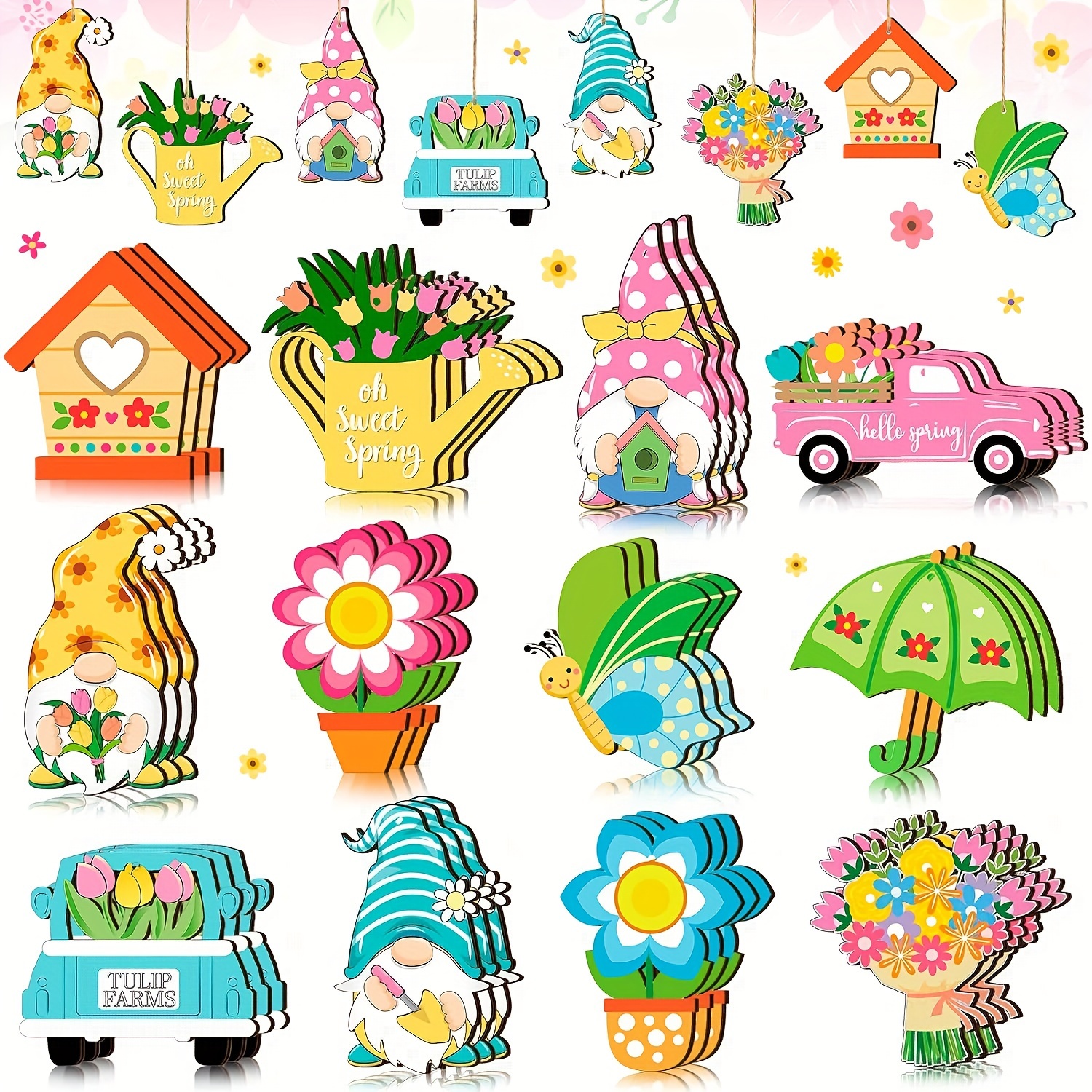 wooden tulips sold on Temu United States