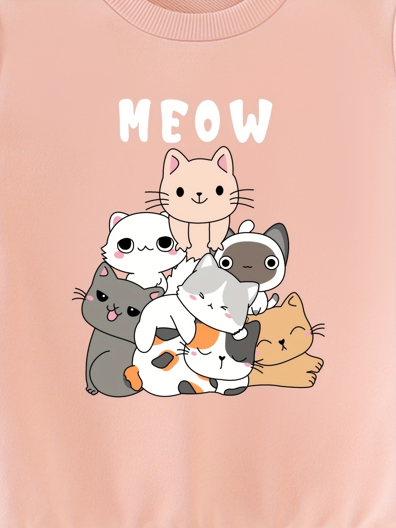 Compra online de Outono camiseta feminina kawaii gato camisola de