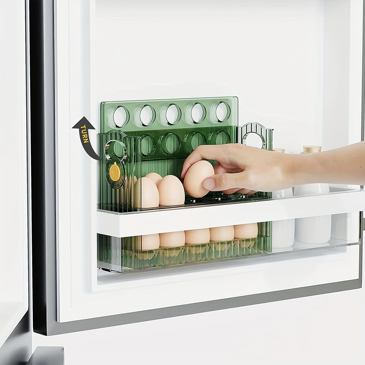 Almacenador De Huevos Para Refrigerador/Nevera Capacidad - Temu