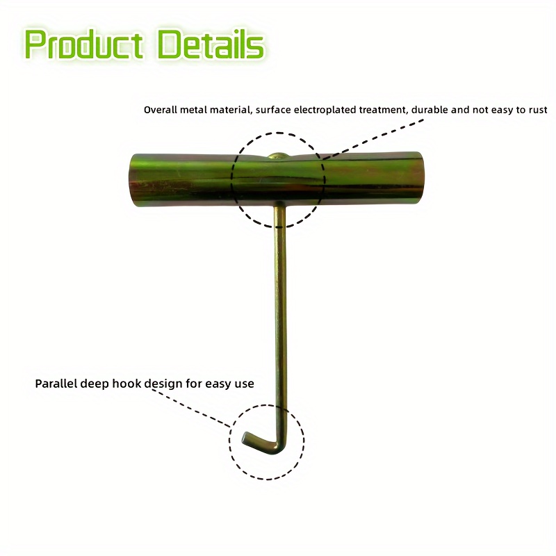 2pcs Trampoline Spring Pull Tool, Trampoline * Trampoline Spring Peg T-Hook  Puller, Trampoline Accessories For Outdoor Camping