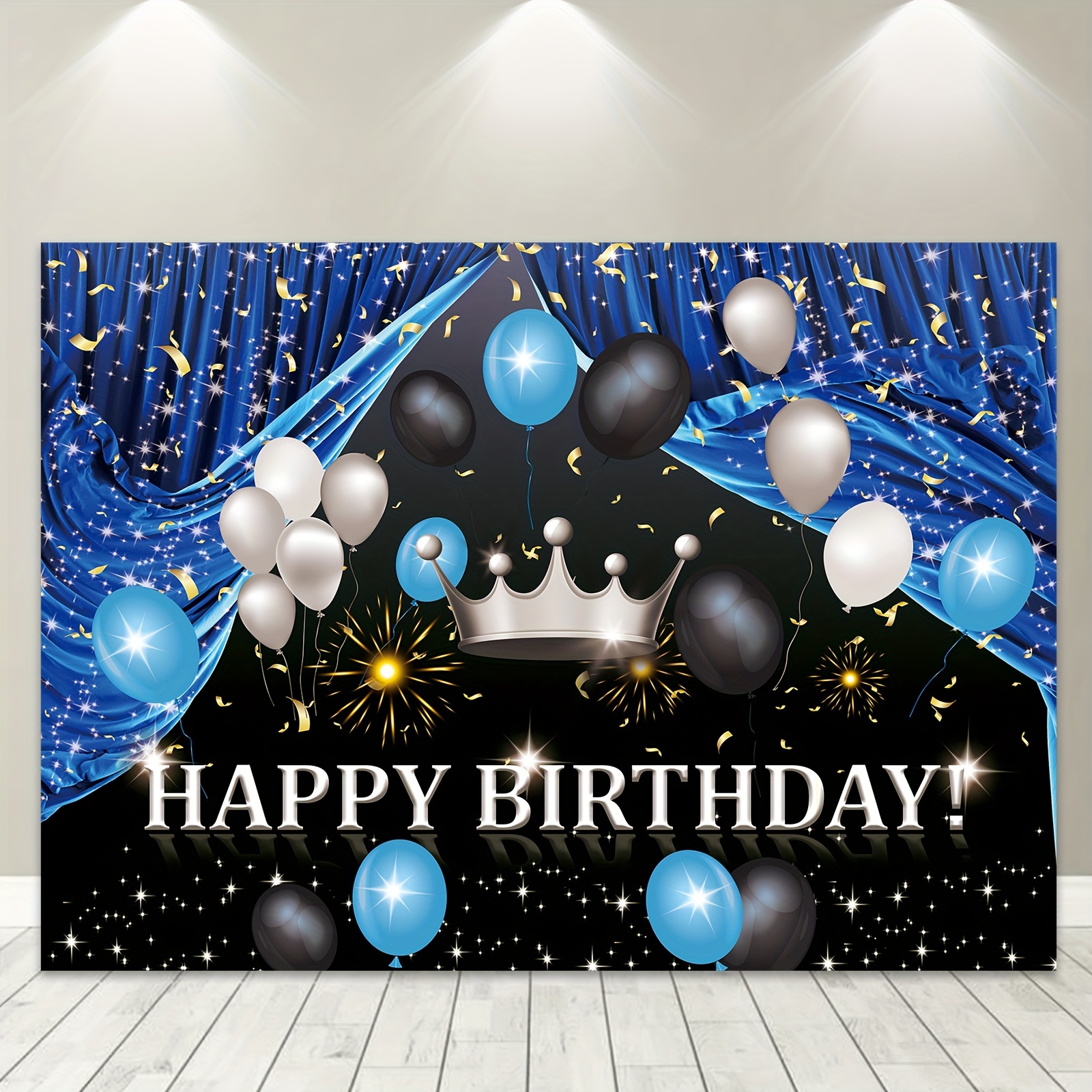 Fondo de feliz 60 cumpleaños para sesión fotográfica, cartel para fiesta de  cumpleaños con purpurina dorada, decoración de fondo, regalo, globos