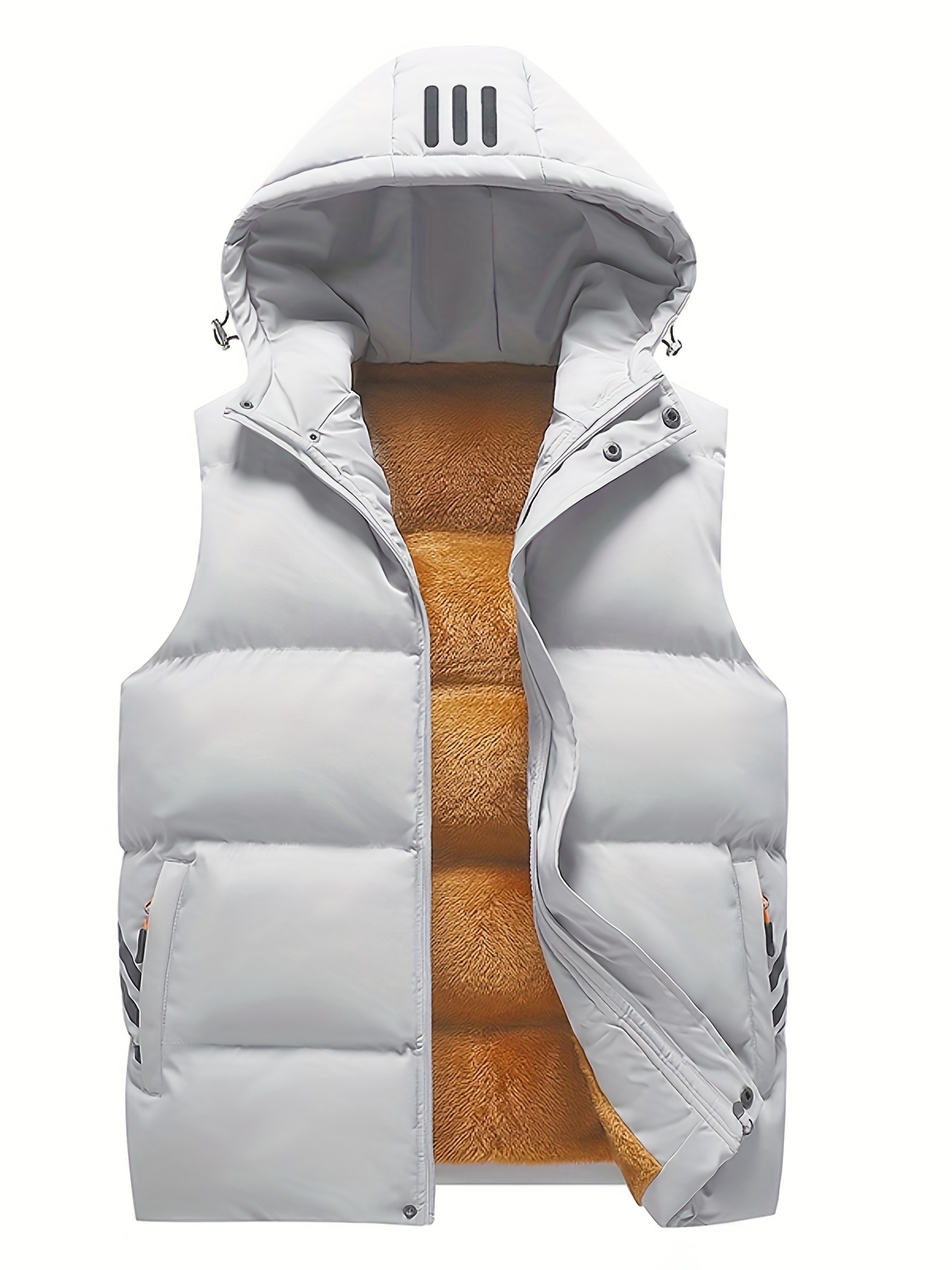 Label Fleece Warm Vest Jacket Fall Winter Outdoor Sports - Temu