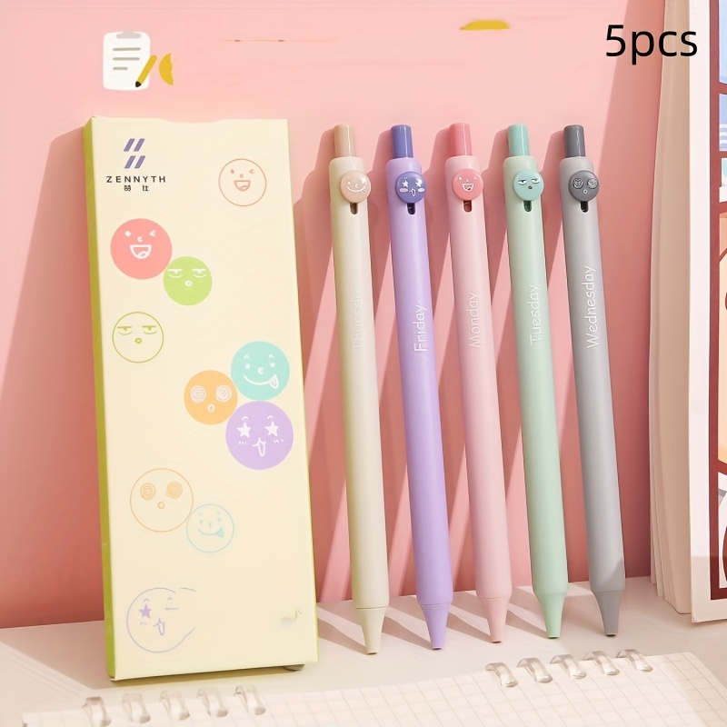 4pcs Cute Pens Kawaii Office Accessories Japanese Stationery Back