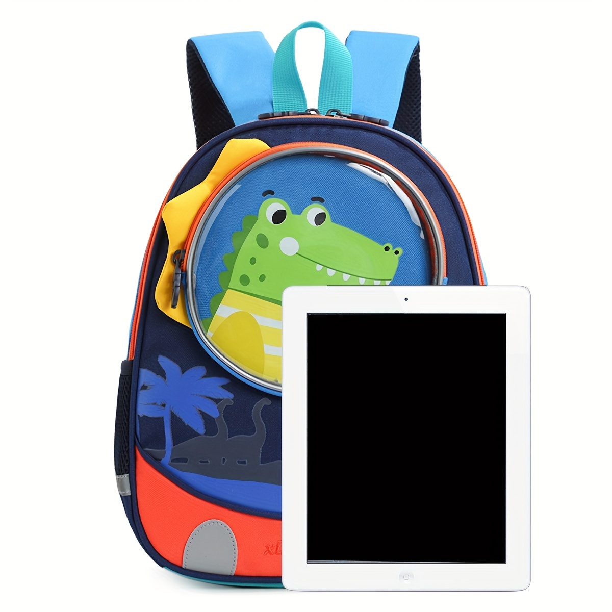 Kids Cartoon Backpack for Kindergarten, Portable Spin Protection Schoolbag