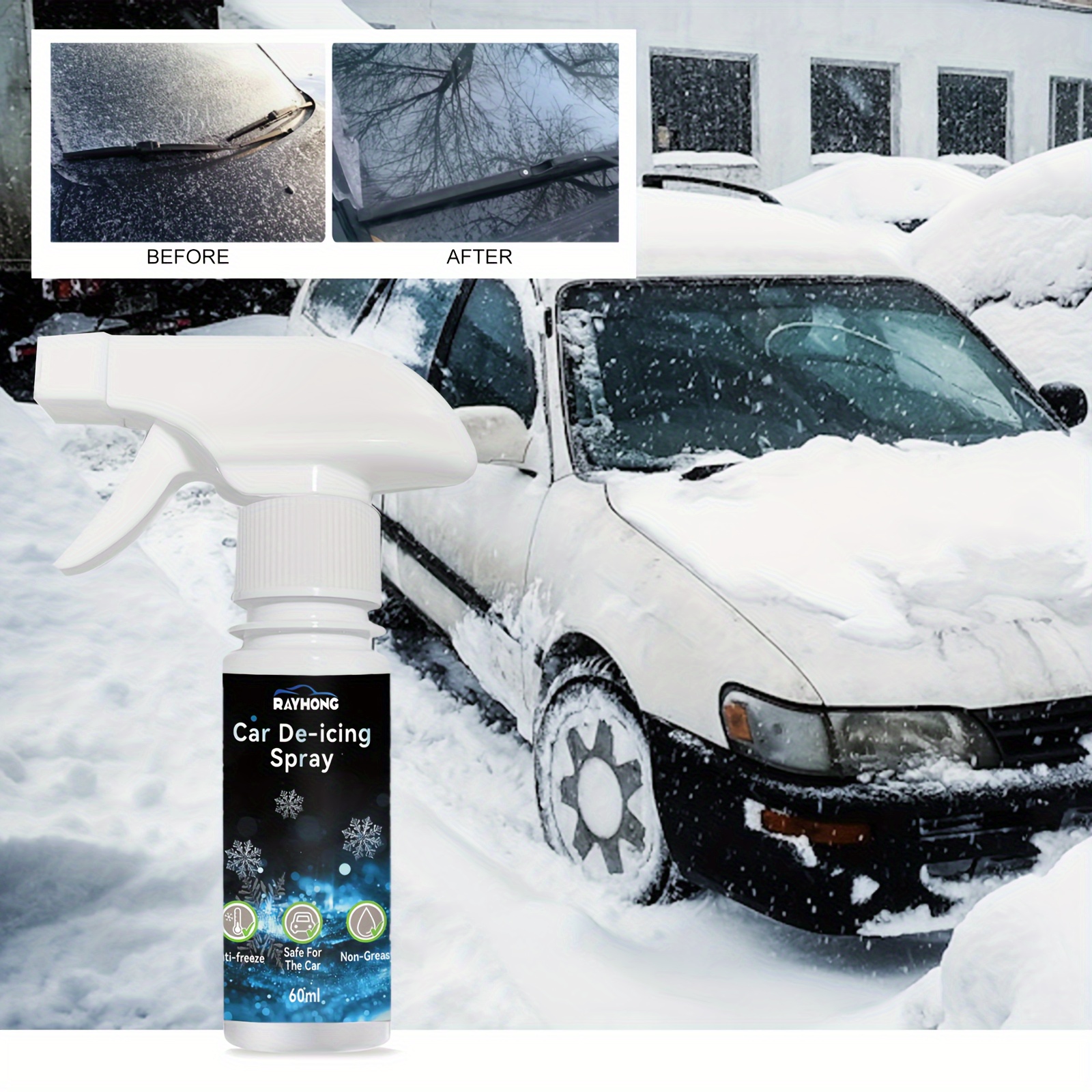 Car Window Defroster Snow Removal Deicer Winter Anti-freezing