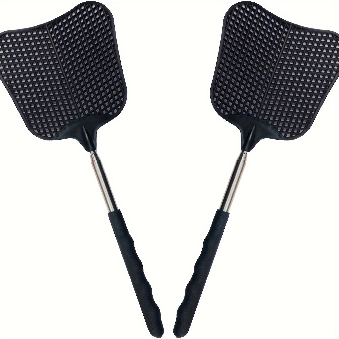 2pcs Telescopic Fly Swatters Durable Heavy Duty Flyswatter Set Indoor Outdoor