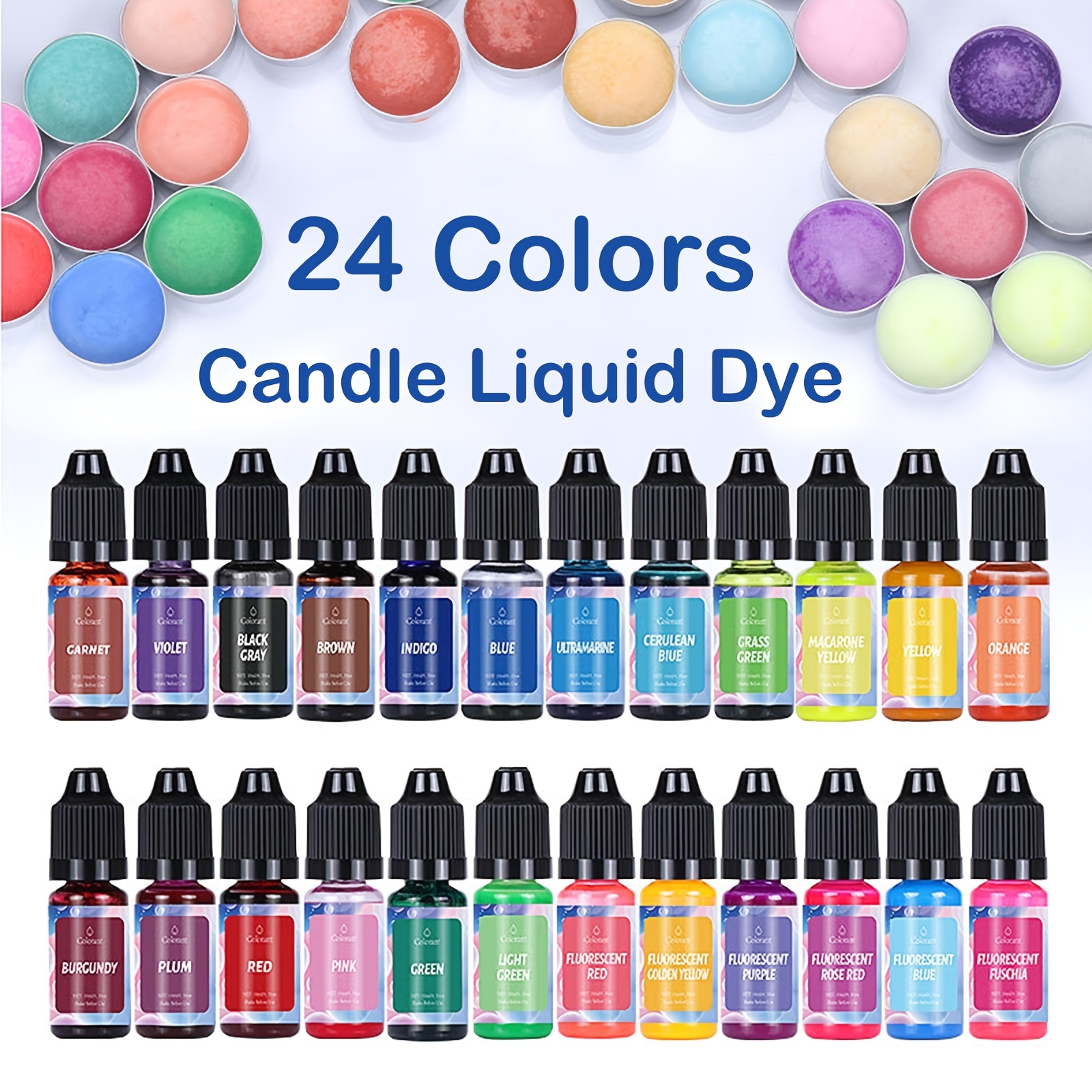 20 Color 5ml Candle Pigment Soy Wax Dye Concentrated Oily Color