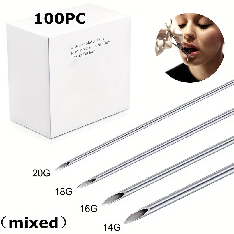 Stretching Kit Assistant Tool Piercing Insertion Pin Taper Internal  Threaded Jewelry 18G 16G 14G