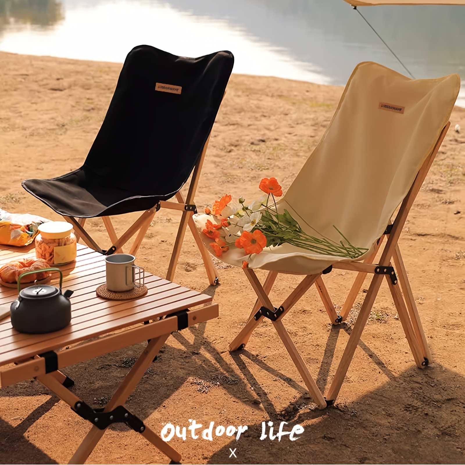 Mini Backrest Folding Chair Camping capacity 120kg Portable Chair