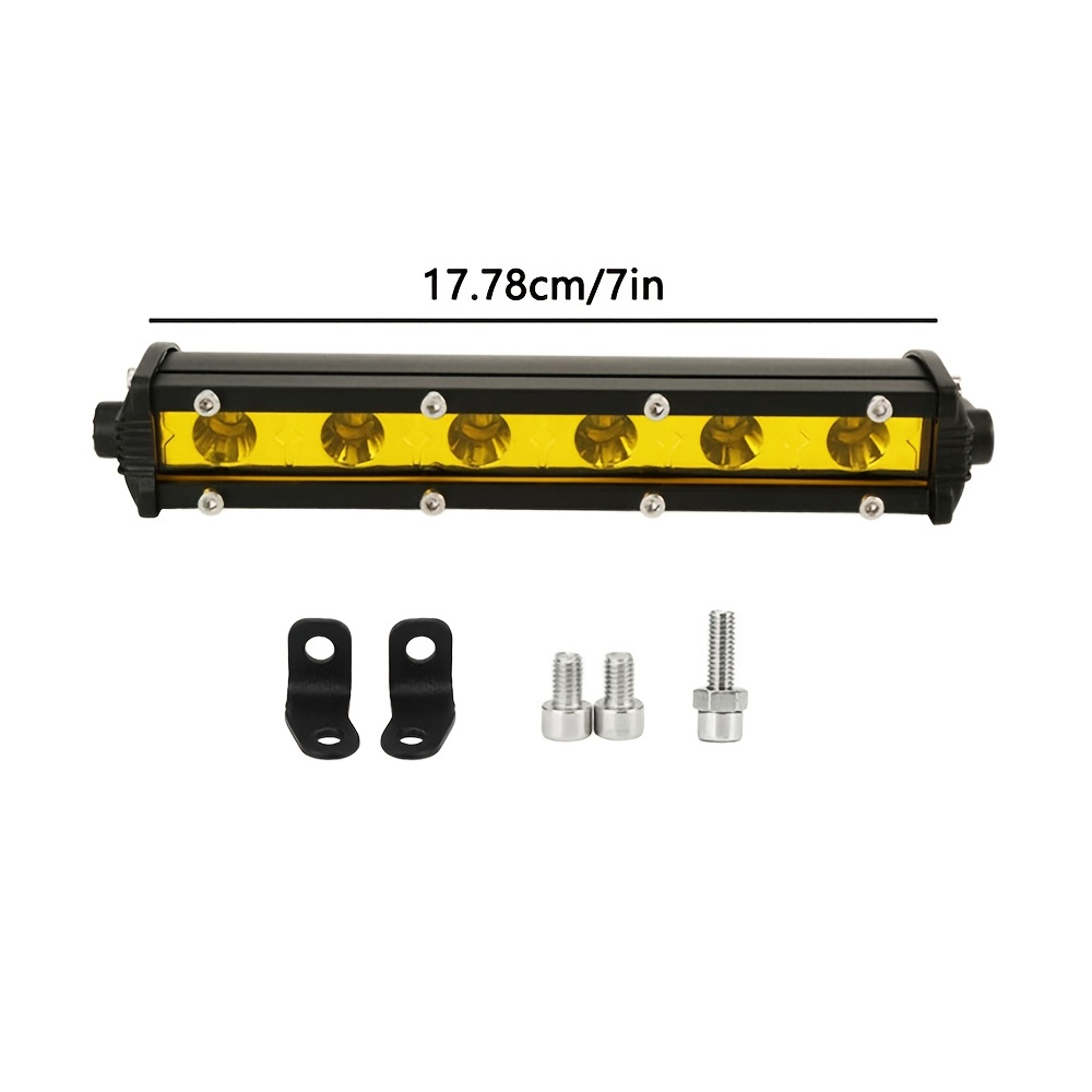 18W Super Slim LED Work Bar Light for Car ATV SUV 4WD Motorcycle Offroad Driving Lights Yellow Light