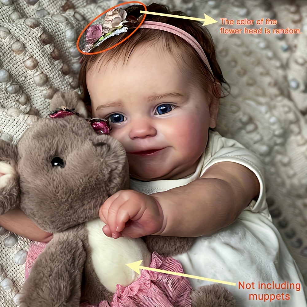 Full Body Silicone Baby Girl, 18 Inch 46 cm Washable Realistic Silicone  Baby Doll, Silicone Babies That Look Realistic, This is The Best Gift for  Children,A : : Toys & Games