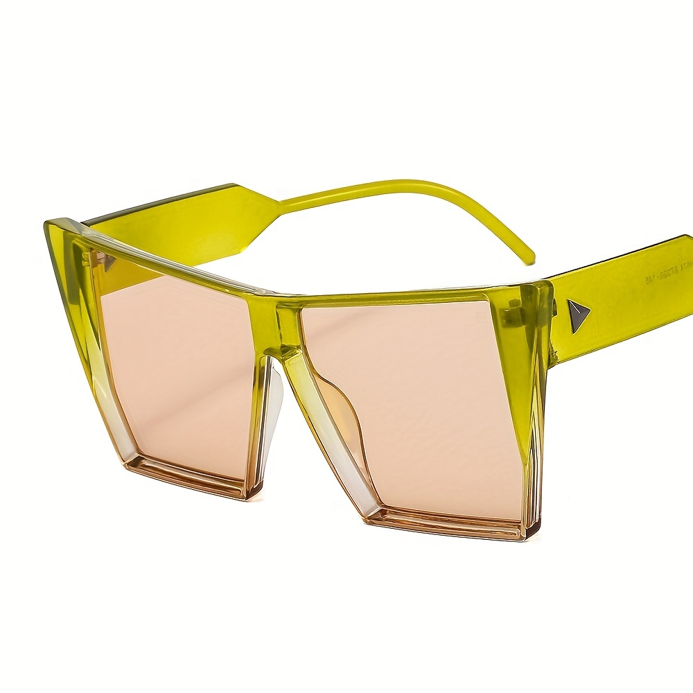 Oversized Square Frame Sunglasses Gradient Lens Glasses UV400