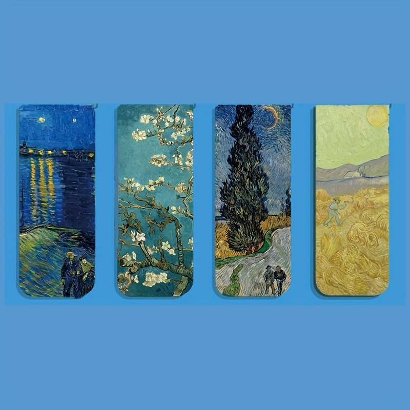 Van Gogh Starry Sky Magnet Segnalibri Set 4 Segnalibri - Temu Italy