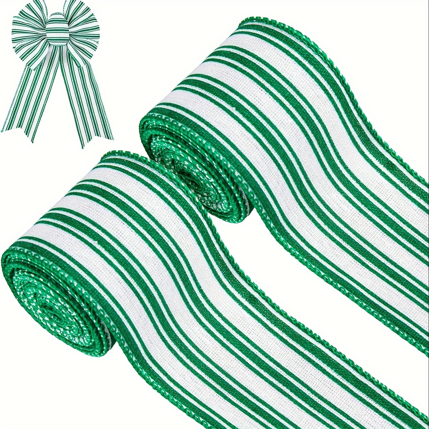 Horizontal Striped Wired Ribbon - Horizontal Stripe Ribbon