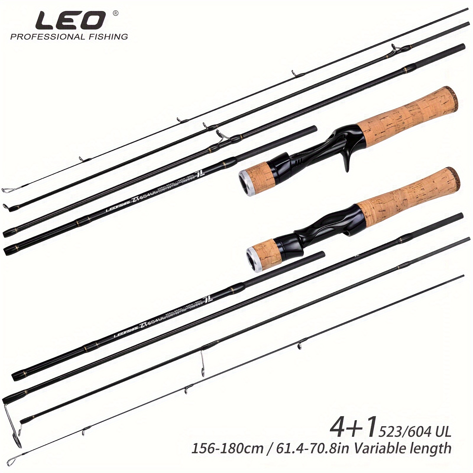 Leofishing Portable Travel Fishing Rod Lightweight - Temu Italy