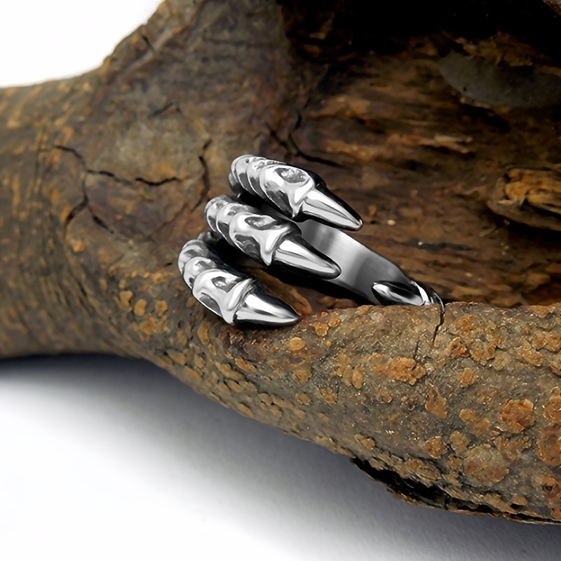 Vintage Punk Dragon Claws Ring for Men