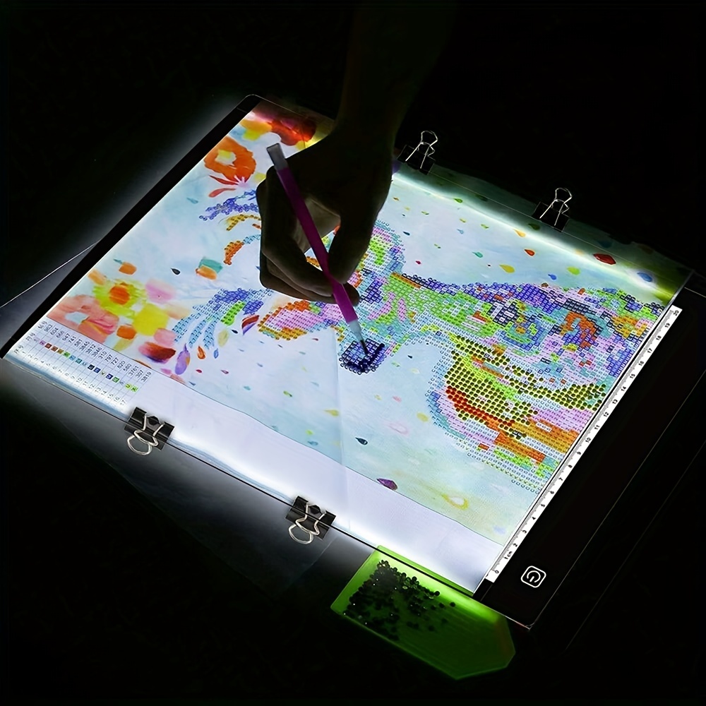 Mesa de Luz para Calcar, LED Tableta de Luz Dibujo A4/A3/A2 de Iluminación  de la Caja de Alimentación Micro para Animacion Tatoo Dibuja