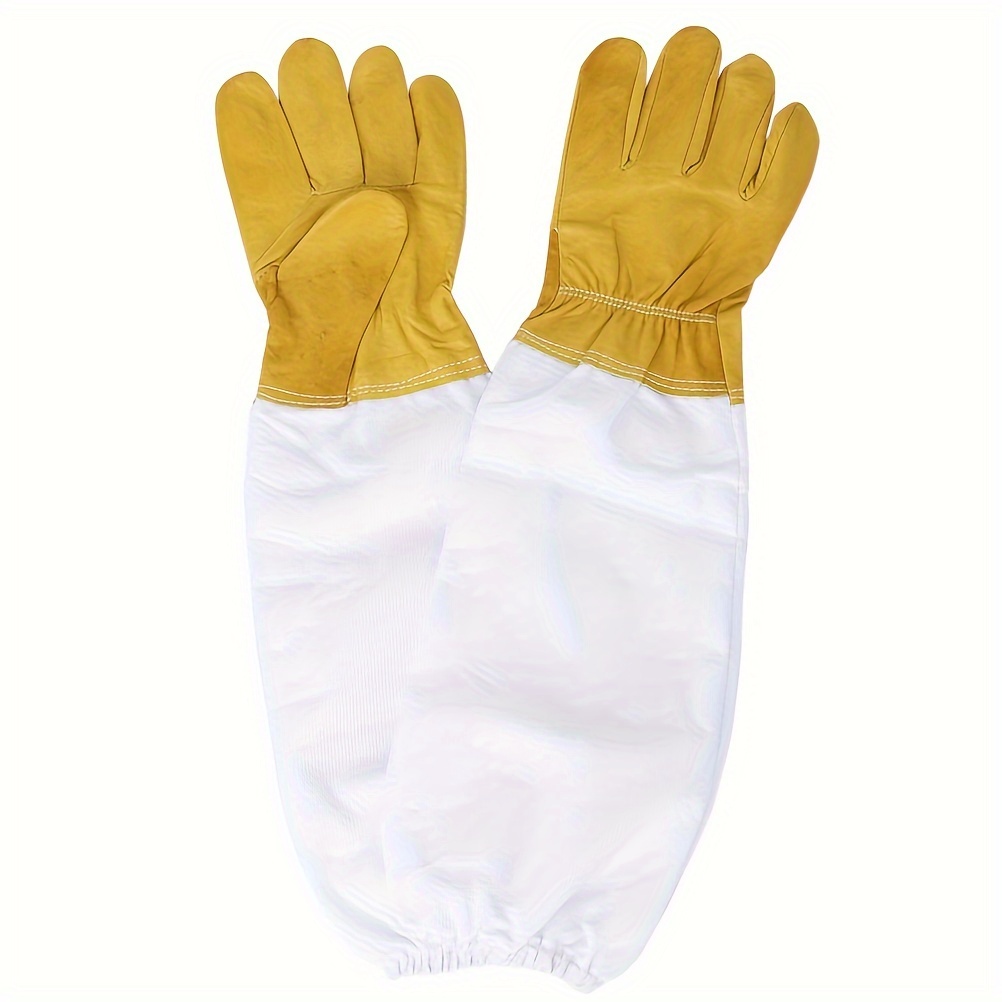 

A Pair Of Bee Keeping Gloves With Breathable Long Sleeves Beekeeper Supplies