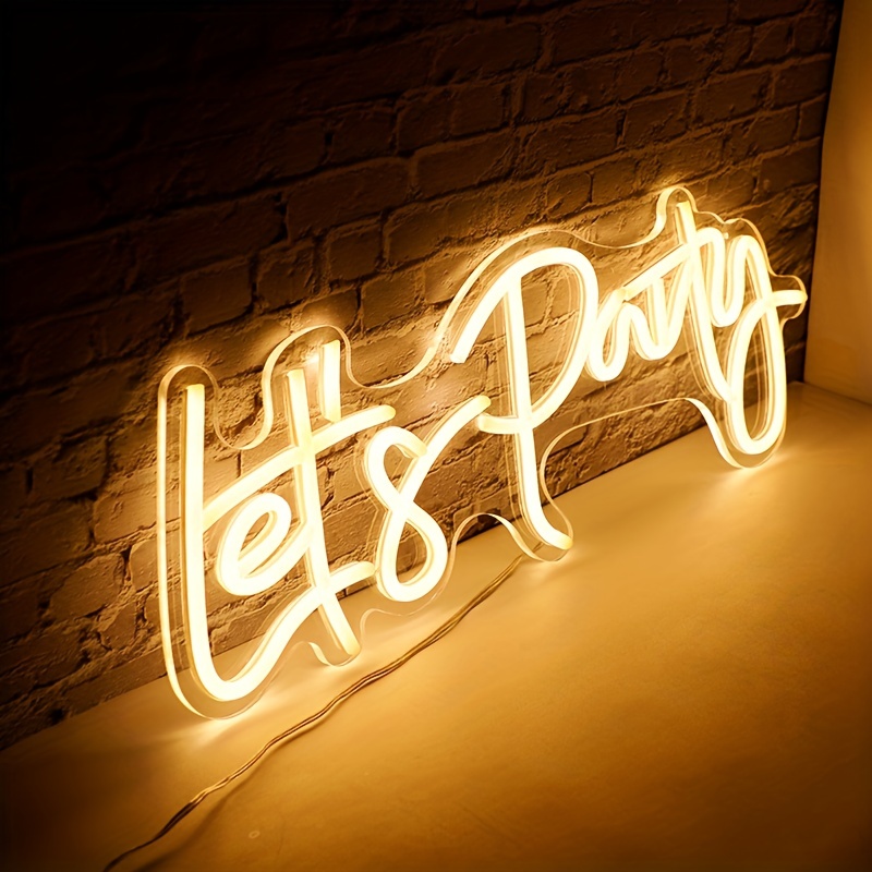 Light Up Your Birthday Party With A Reusable Led Neon Sign - On/off Switch  For Adjustable Brightness! - Temu Spain