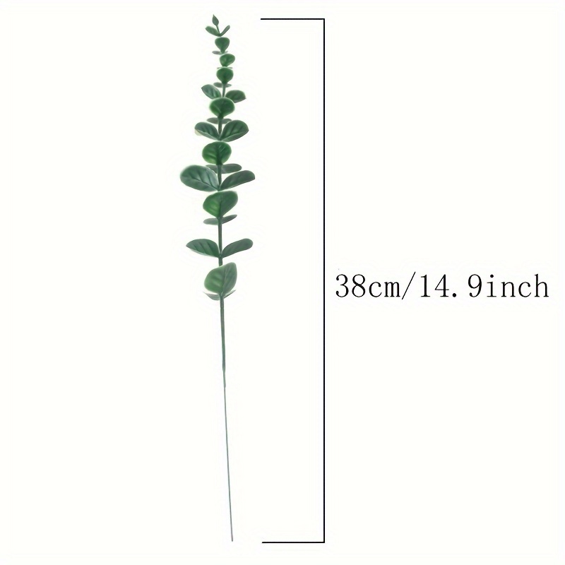 Fake Eucalyptus Stems Decor Artificial Eucalyptus Leaves - Temu