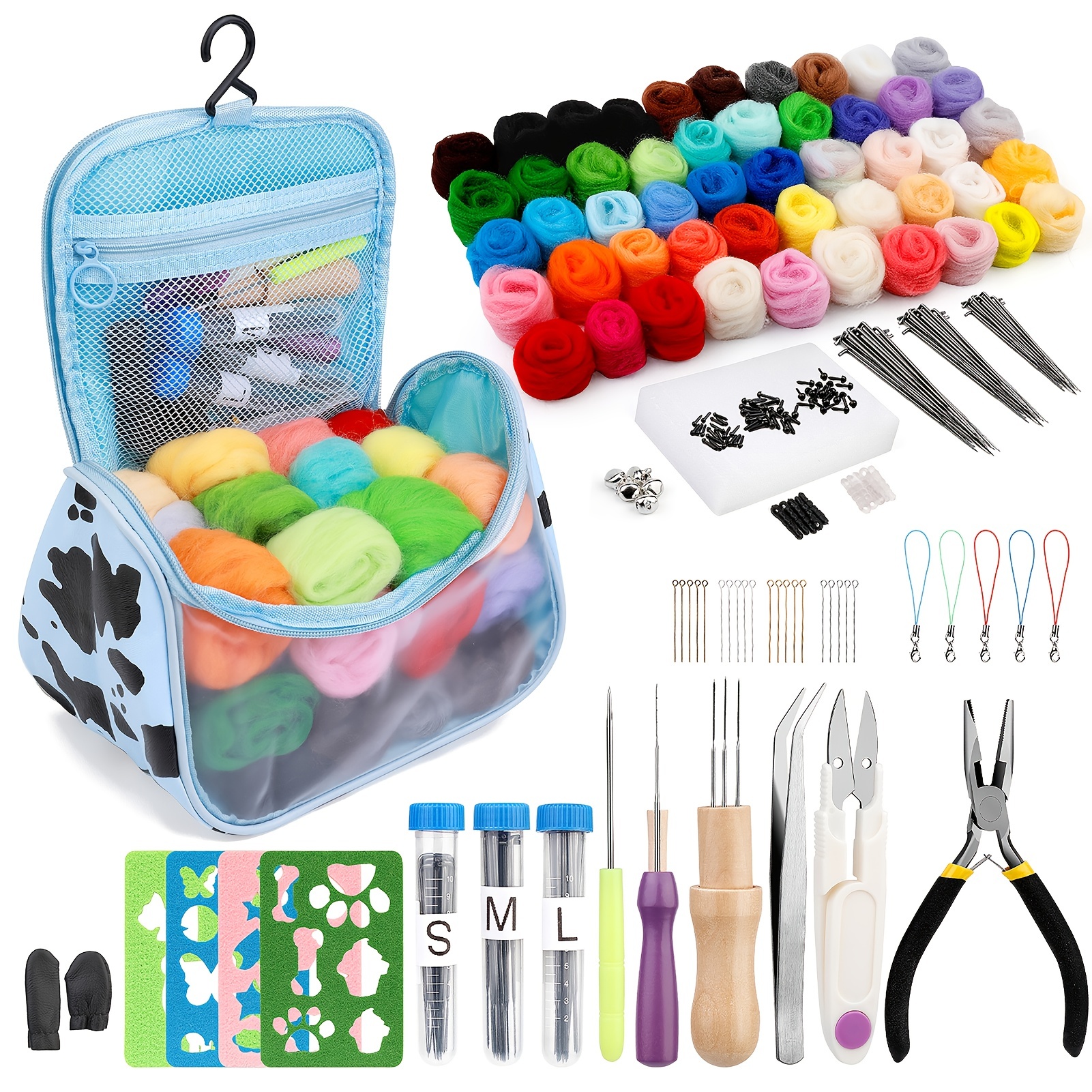 Needle Felting Kit Beginner, Adult Craft Kits, Complete Arts and Crafts for  Adults Women, Hobby Kit with Felting Supplies,Felting Needles, Felting Wool  and Tool… in 2023