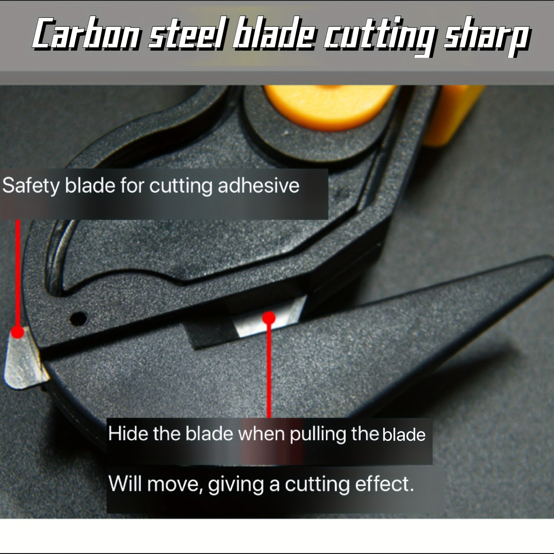 High Carbon Steel Safety Blade Box Cutter Carton Knife - Temu