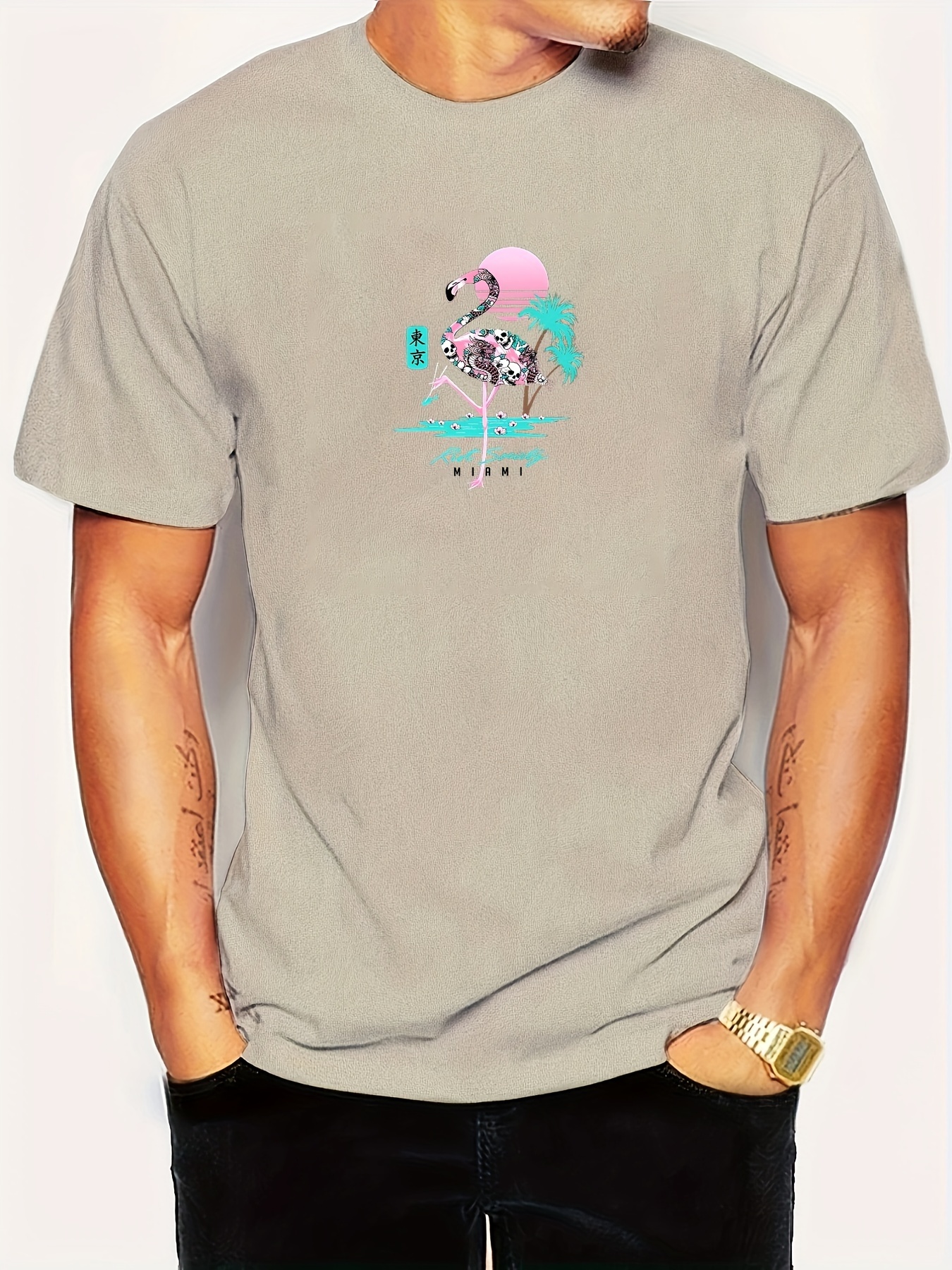 Homme T-shirt graphique Miami Dolphins, Homme