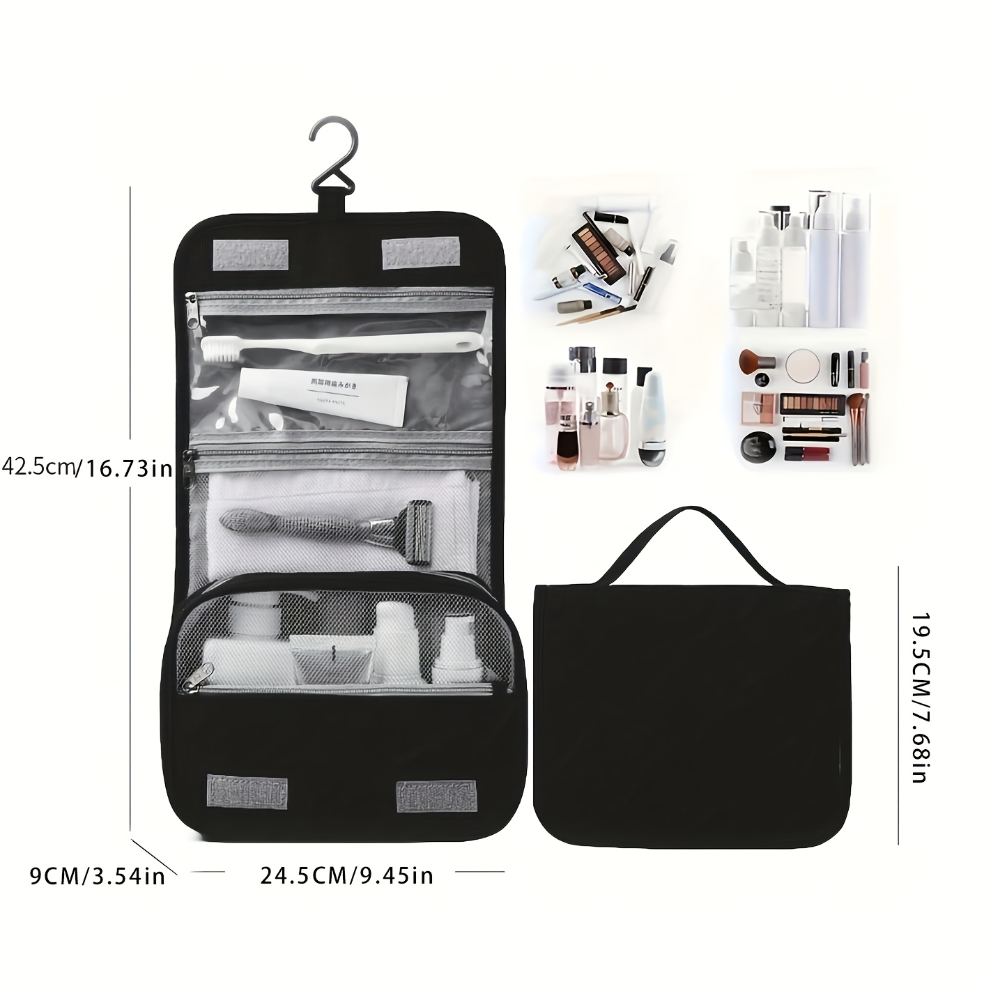 Hanging Travel Toiletry Bag cosmetic Bath Organizer Bag - Temu