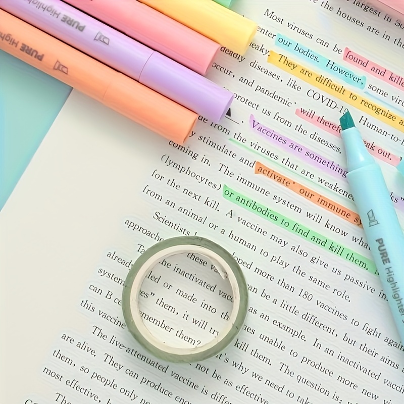 Magic Color Changing Highlighter Set Double Pen Tip Handbook - Temu
