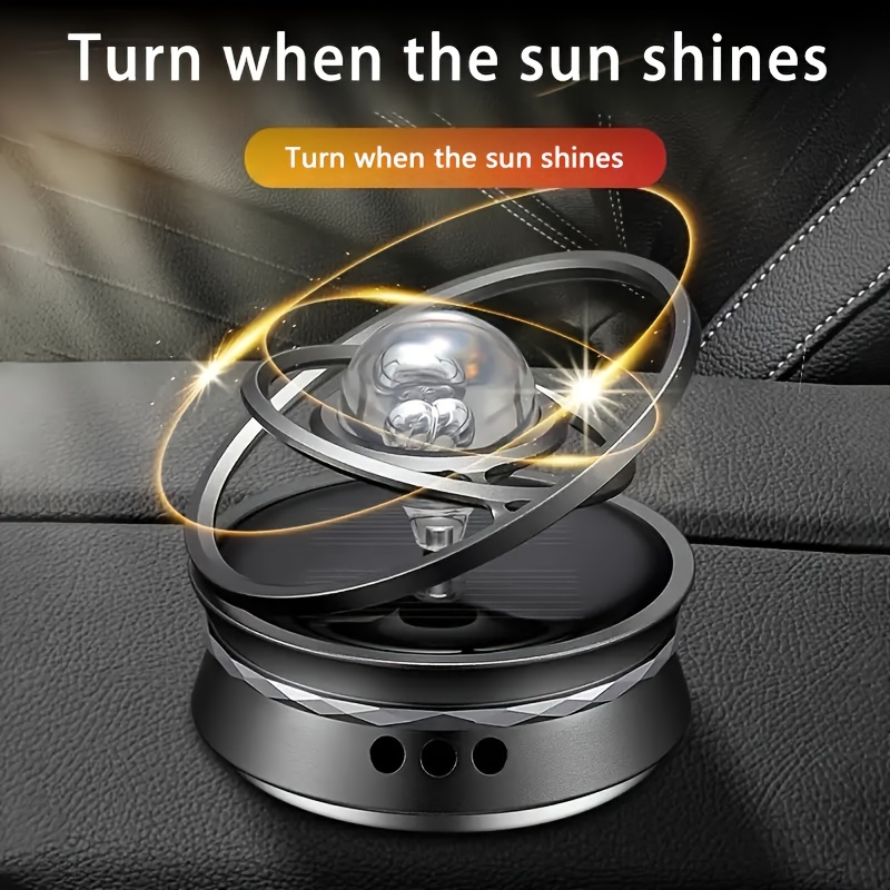 New Car Accessories Perfume Solar Car Accessories Rotating - Temu