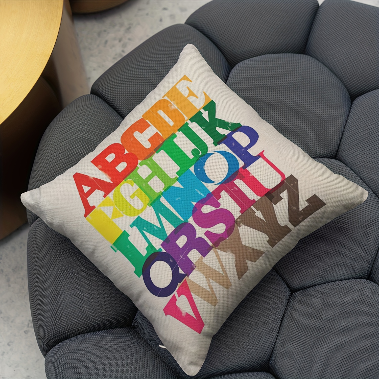 Alphabet pillow online cover