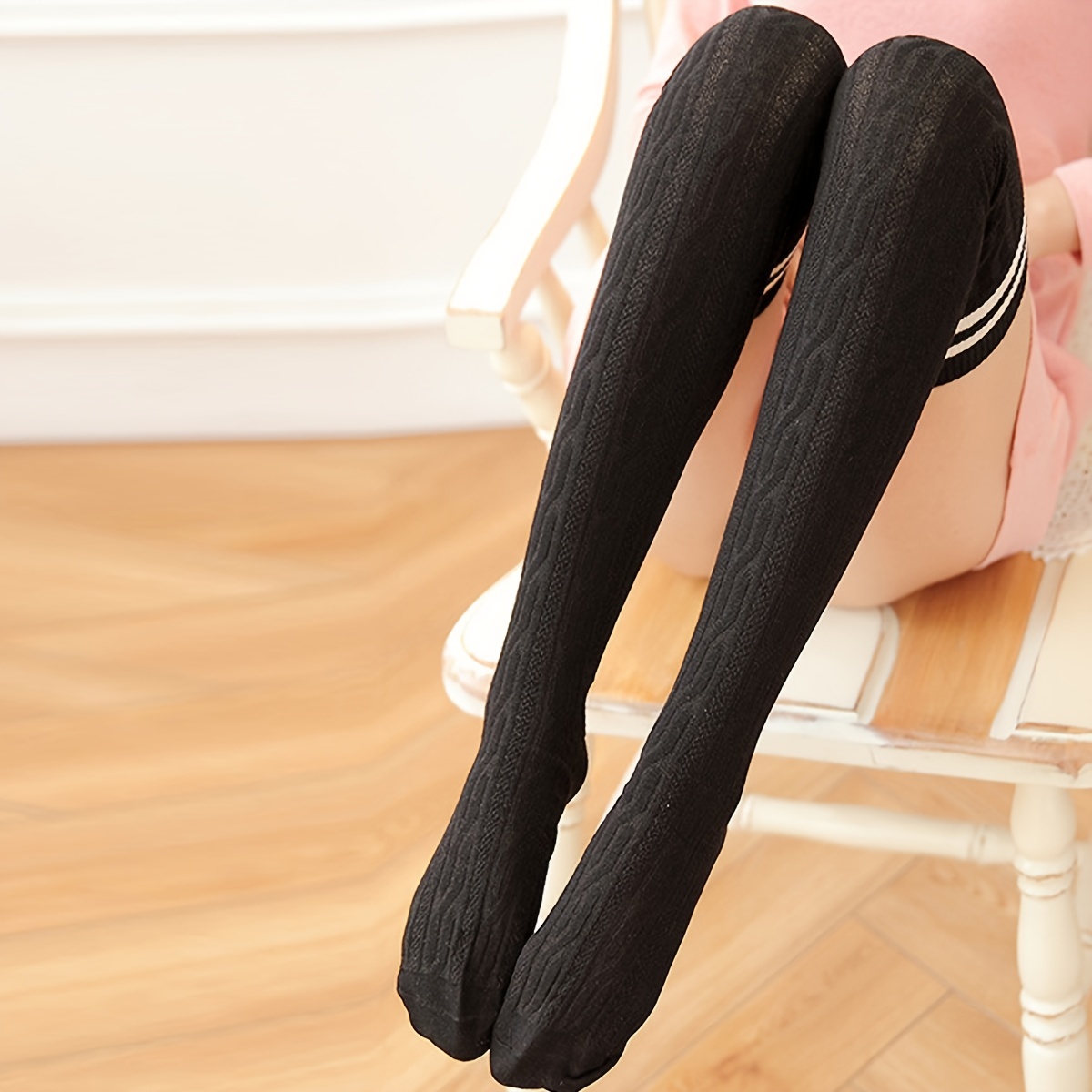 Kawaii Lace Thigh High Socks, Transparent Over The Knee Socks, Women's  Stockings & Hosiery