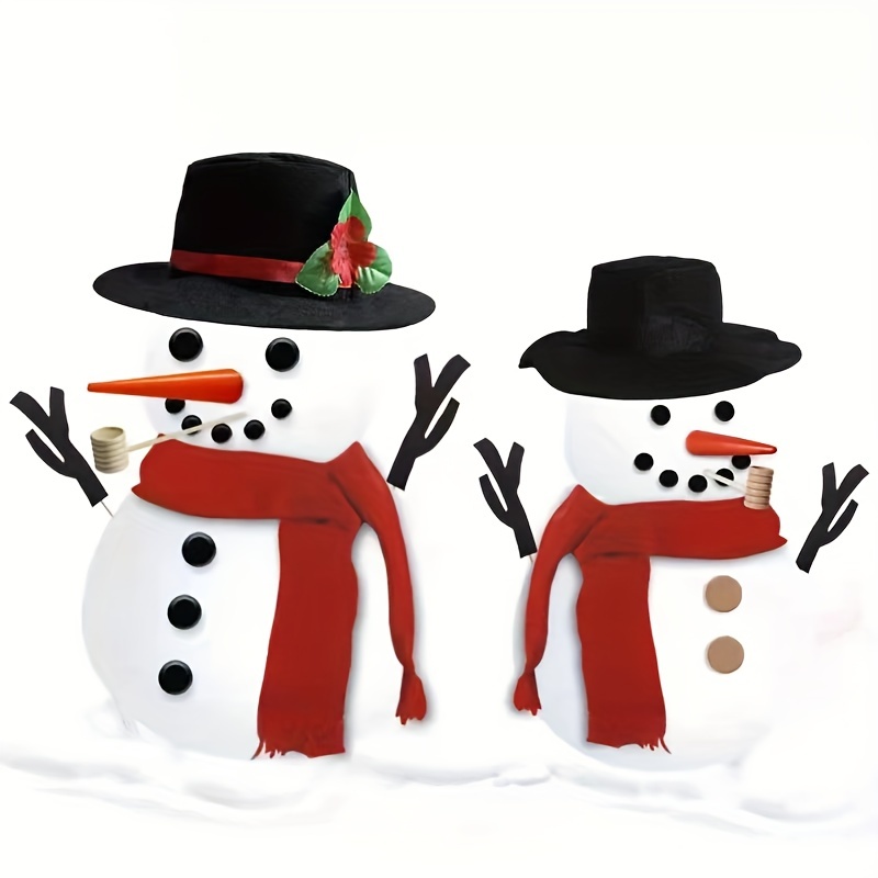 Christmas Snowman Decorating Kit Snowman Making Kit Winter Party